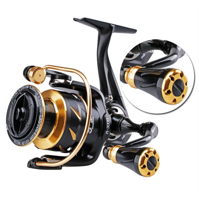 Spinning Reel Aluminium Handle Max Drag 8KG 9+1BB And Spool 5.2:1 Speed Multicolor Wheel Carp Fishing Reels ,Rigid Aluminum Skeletal Frame