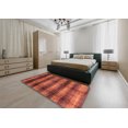 thumbnail image 4 of Ahgly Company Tapis d'Intérieur Carré Abstrait Orange Vif, 7 Pieds Carré, 4 of 6