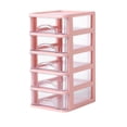 thumbnail image 1 of CHUANK Boîte en Plastique Transparente à 5 Niveaux Liquidation Tiroir de Bureau Rangement Tiroir à Plusieurs Niveaux Boîte de Rangement en Plastique pour Bureau Fournitures de Bureau Étagère de Rangement Transparente avec Tiroirs Blanc, 1 of 4