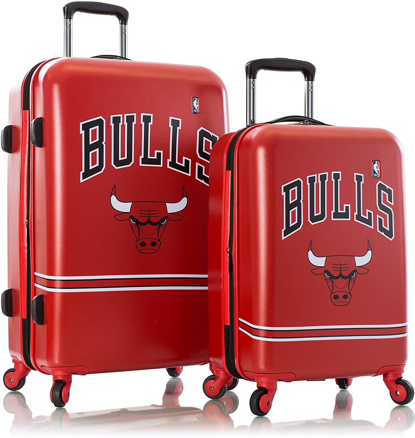 NBA Chicago Bulls Hardside Adult Carry-on Spinner Luggage Set 2 Pieces Luggage Travel Trolley Suitcase