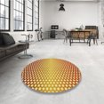 thumbnail image 4 of Ahgly Company Machine Washable Indoor Square Transitional Lava Red Area Rugs, 8' Square, 4 of 7
