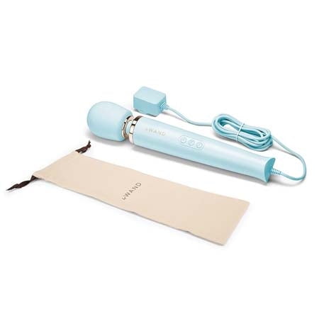 Le Wand Plug-In Massager in Sky Blue