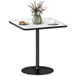 HOMCOM Dining Table for 4, Modern Kitchen Table with Marble Effect Tabletop