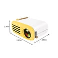 thumbnail image 3 of Mini LED Portable Projector, 1080P HD Support, USB/HDMI/AV Input, 30000H Lamp Life for Home Theater & Presentations, 3 of 9