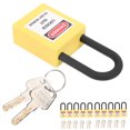 thumbnail image 2 of Lockout Lock, Compact And Lightweight Convenient Lockout  Impact Resistance  For Factories Construction Sites, Hospitals Yellow,Red, 2 of 8
