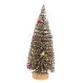 thumbnail image 3 of Yinanstore Tabletop Artificial Christmas Tree Christmas Gift Art Crafts Decorative Mini Christmas Tree Desktop Xmas Tree for Shelf Table Dark Gold 15cm, 3 of 8