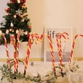 thumbnail image 3 of Feux de Sentier en Canne de Bonbon de Noël, Lot de 5, Lumières de Sentier Extérieures de Noël pour Allée de Noël, Patio, Jardin, 3 of 5