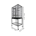 thumbnail image 4 of INTBUYING Medium Cage Parrot Cage Bird Breeding Cage with Casters, 4 of 8