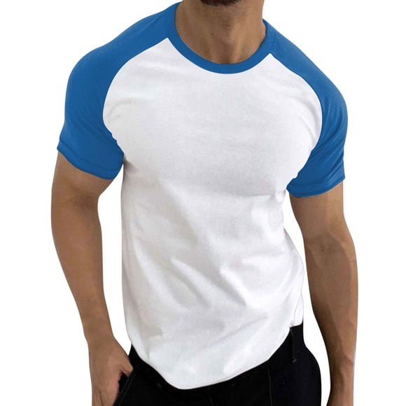 Ketyyh-chn99 T-Shirt Sans Manches pour Homme T-Shirt Homme 2024 Été T-Shirts pour Homme Confortable Doux Frais T-Shirt Classique Bleu Ciel,2TG
