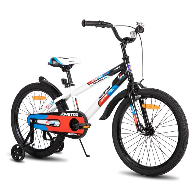 JOYSTAR New Berry Kids Bike, Ages 3-10, 12-20 Inch with Training Wheels, White