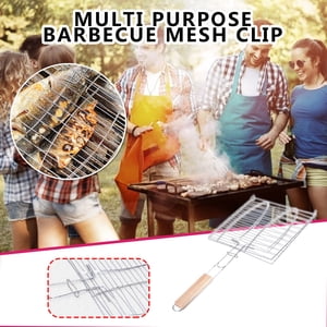 Suncoda Bbq Clip, Barbecue Tools Bbq Grill Net Household Barbecue Net Clip Grilled Fish Clip