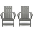 thumbnail image 1 of Noble House Encino Outdoor Contemporary Adirondack Chair (Set of 2) Gray, 1 of 2