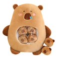 thumbnail image 1 of lionlar Capybara Toy Cartoon Collectible Cute Capybara Stuffed Animal for Kids Brown, 1 of 9