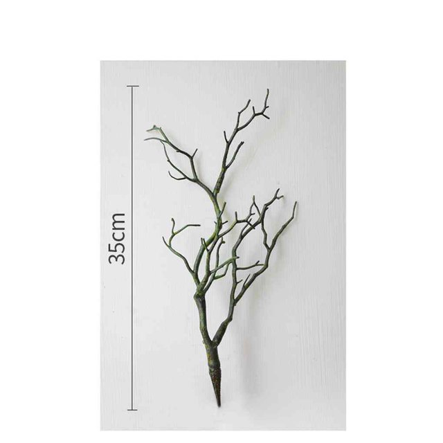 Baohd 3pcs Large Wedding Decoration Branch Simulation Fake Foliage Plastic Large Wedding Dried Tree Branches Artificial Fake Foliage Plant