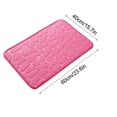 thumbnail image 4 of Sale Today Clearance! 1pc Memory Foam Bath Rug Embossed Bathroom Mat Water Absorbent And Washable Bath Rugs, Non-Slip, Thick, Soft And Comfortable Carpet For Show, 4 of 5