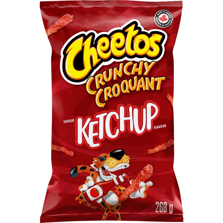 Cheetos Croquant grignotines à saveur de ketchup.