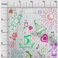 thumbnail image 2 of oneOone Rayon Fuschia Pink Fabric Kids Sewing Craft Projects Fabric Prints By Yard 56 Inch Wide, 2 of 4