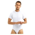 thumbnail image 1 of XZNGL Mens Short Pajamas Mens Short Sleeve Round Neck Connected Button Breathable Home Pajamas, 1 of 9