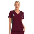 thumbnail image 1 of Meavn Matrix Impulse Women's Knitted Panel Mock Wrap Scrub Top (Free Shipping), 1 of 1