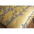 thumbnail image 4 of Yellow Pillow Shams, Willow Design Pillow Shams, 24x24 inch (60x60 cm) Pillow Sham, Square Silk Pillow Shams, Contemporary Pillow Shams, Floral Pattern - Yellow Crystal Willow, 4 of 4