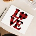 thumbnail image 1 of Danhjin Napperon Napperon Napperons de la Saint-Valentin Napperons Isolants Tapis de Tasse Tapis en Lin Tapis de Table Imprimés Napperons, 1 of 5