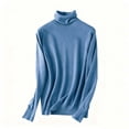 thumbnail image 3 of Ailaofu Chandail à Col Roulé pour Femmes Manches Longues Décontracté Automne Hiver chandail Tricoté, 3 of 6