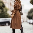 thumbnail image 4 of LOVZFMLL Vestes pour Femmes Mode Manteau Décontracté Bandage Manches Longues Coupe-Vent, 4 of 8