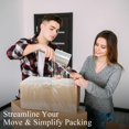 thumbnail image 4 of Stretch Wrap, 2-Pack Mini Stretch Wrap Roll - Stretch Wrap With Handle For Pallet Wrapping And Packaging - 80 Gauge Shrink Wrap Roll - 5-Inch By 1000Ft Professional Plastic Wrap, 4 of 4