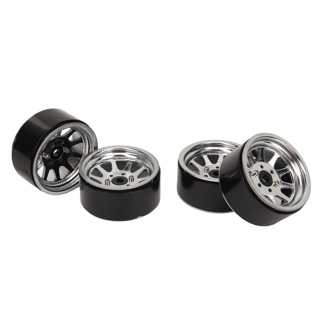 Zinc Alloy RC Wheel Rim Set, High Abrasion Resistant, Reduction, for Axial SCX10, SCX10 II, SCX10 III, Redcat GEN8