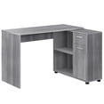 thumbnail image 3 of Monarch Specialties Computer Desk, Home Office, Corner, Storage Drawers, 46"l, L Shape, Work, Laptop, Laminate, Grey, Contemporary, Modern, 3 of 3