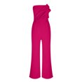 thumbnail image 4 of Soki Women's Off Shoulder Tube Top Rompers High Waist Long Wide Leg Pants Jumpsuits Open Back High Waist Jumpsuit, 4 of 8