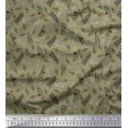 thumbnail image 1 of Soimoi Japan Crepe Satin Fabric Notes,Piano & Guitar Musical Instrument Print Fabric by The Yard 42 Inch Wide, 1 of 3