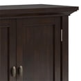 thumbnail image 4 of Redmond Solid Wood 32inch WideTransitional Low Storage Cabinet in Brunette Brown, 4 of 10