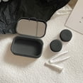 thumbnail image 4 of SIYTUAU Gray Contact Lens Case Portable And Compact Lens Storage Box For Daily And Travel Use Plastic Case With Dual Compartments And Tool Slot For Accessories, 4 of 7