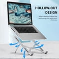 thumbnail image 4 of Amdohai Support pour Ordinateur Portable Ultra Mince, Support de Bloc-Notes, Hauteur Réglable à 10 Niveaux, Supports Pliables pour Ordinateur, Support de Bureau/dock pour Ordinateur Portable, Tablette, PC, 4 of 7
