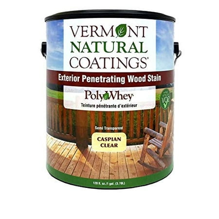 Vermont Natural Coatings Polywhey Exterior Penetrating Stain - Caspian Clear - Gallon