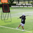 thumbnail image 2 of VEVOR Folding Lacrosse Rebounder for Backyard, 3x4 Ft Volleyball Bounce Back Net, Pitchback Throwback Baseball Softball Return Training Screen, Adjustable Angle Shooting Practice Training Wall, Black, 2 of 9