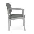 thumbnail image 4 of Fauteuil d'Appoint pour Réception et Salle d'Attente Lenox en Acier / Acier Argenté / Gris Pâle, 4 of 5