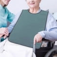 thumbnail image 1 of Aufmer 4 Pcs Adjustable Adult Bib, Large Coverage Washable Clothing Protector, 29.5x17.7in(Blue), 1 of 6