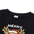 thumbnail image 4 of Christmas Family Matching Parent-child Pullover  Long Sleeve Round Neck Deer  Letter Print Sweatshirt, 4 of 6