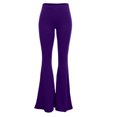 thumbnail image 4 of LSLJS Women's Boho Hippie High Waist Wide Leg Long Flared Bell Bottom Pants, 4 of 6
