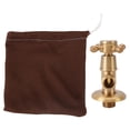 thumbnail image 2 of Copper Water Shut Off Valve, Compact Angle Stop Valve for Home Bathroom Toilets Brass Fitting for Renovation, 2 of 7
