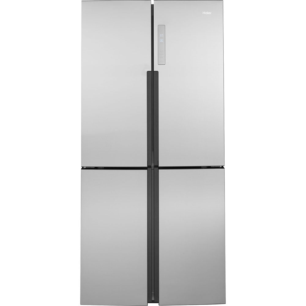Haier Réfrigérateur à Quatre Portes de 16,4 pi³ en Acier Inoxydable Résistant aux Empreintes - QHE16HYPFS