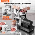 thumbnail image 2 of VEVOR Commercial Electric Meat Grinder 9 Lbs/Min Sausage Stuffer Maker Kitchen, 2 of 9