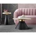 thumbnail image 2 of TOV Furniture Richard Table Basse Transitionnelle en Marbre de 16,5 Po H, Blanc, 2 of 5