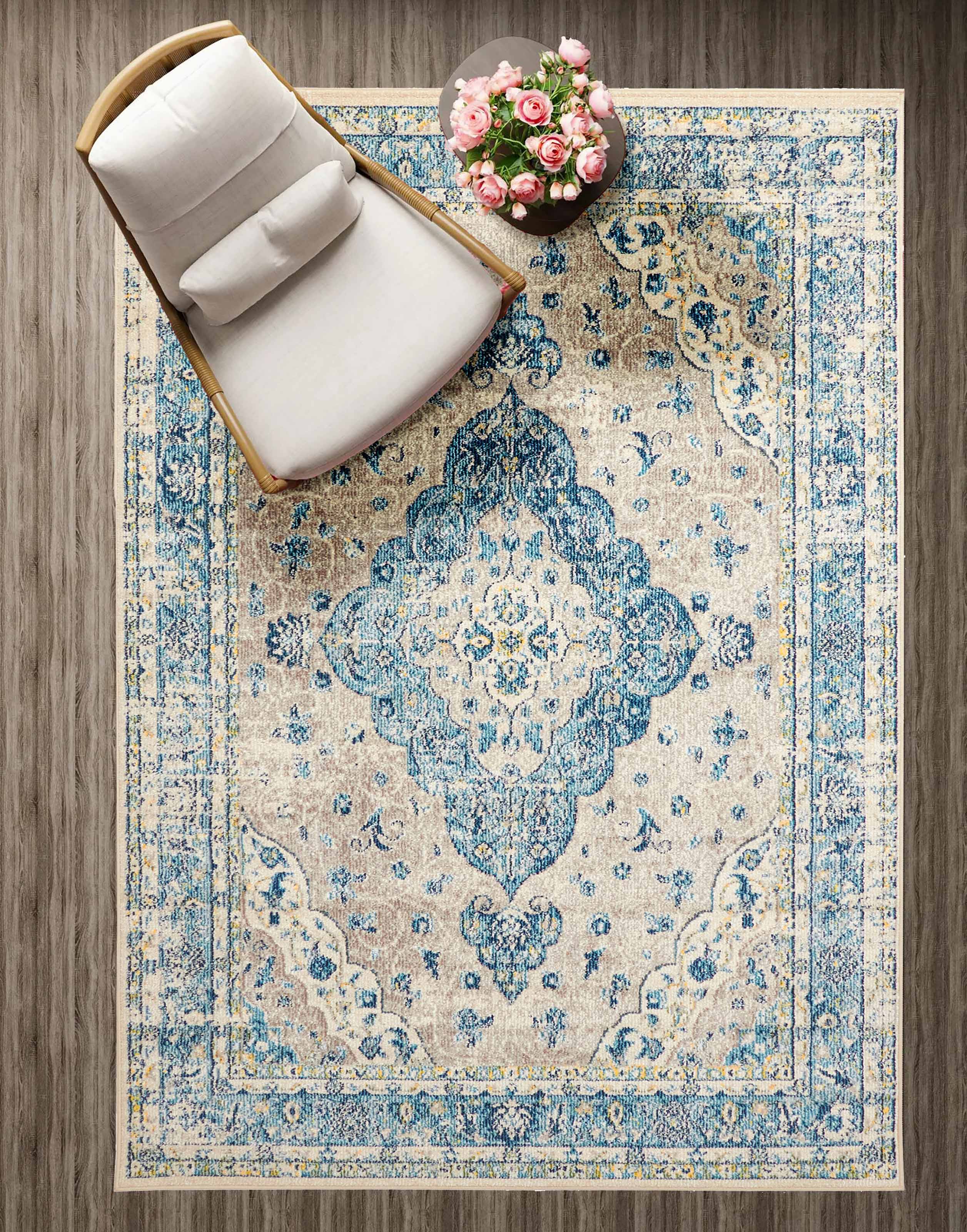 ECARPET Tapis Traditionnel Daria pour Salon, Chambre, Salle A Manger, Entrée, Couloir et Plus Encore.