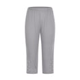thumbnail image 4 of Capri Leggings For Women Summer Rhinestone Dressy Cropped High Waist Yoga Pants Compression Leggings Workout Pants Workout Leggings for Women Pack Womens High Waist Yoga Leggings with Pockets plus, 4 of 4