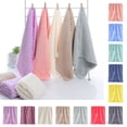 thumbnail image 1 of pstuiky Velvet Face Towel Soft & Absorbent Facial Cloth for Gentle Cleansing Solid Color Bath Towel for Daily Skincare Routine, 1 of 5
