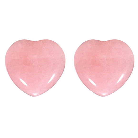 Binwennn Garden Rocks Large Big Bag of Science Rocks for Painting 5 Inches Flat Natural Rose Quartz Heart Gemstones PalmThumb Worry Stone