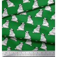 thumbnail image 2 of Soimoi Silk Fabric Pug Dog Print Fabric by The Yard 42 Inch Wide, 2 of 3